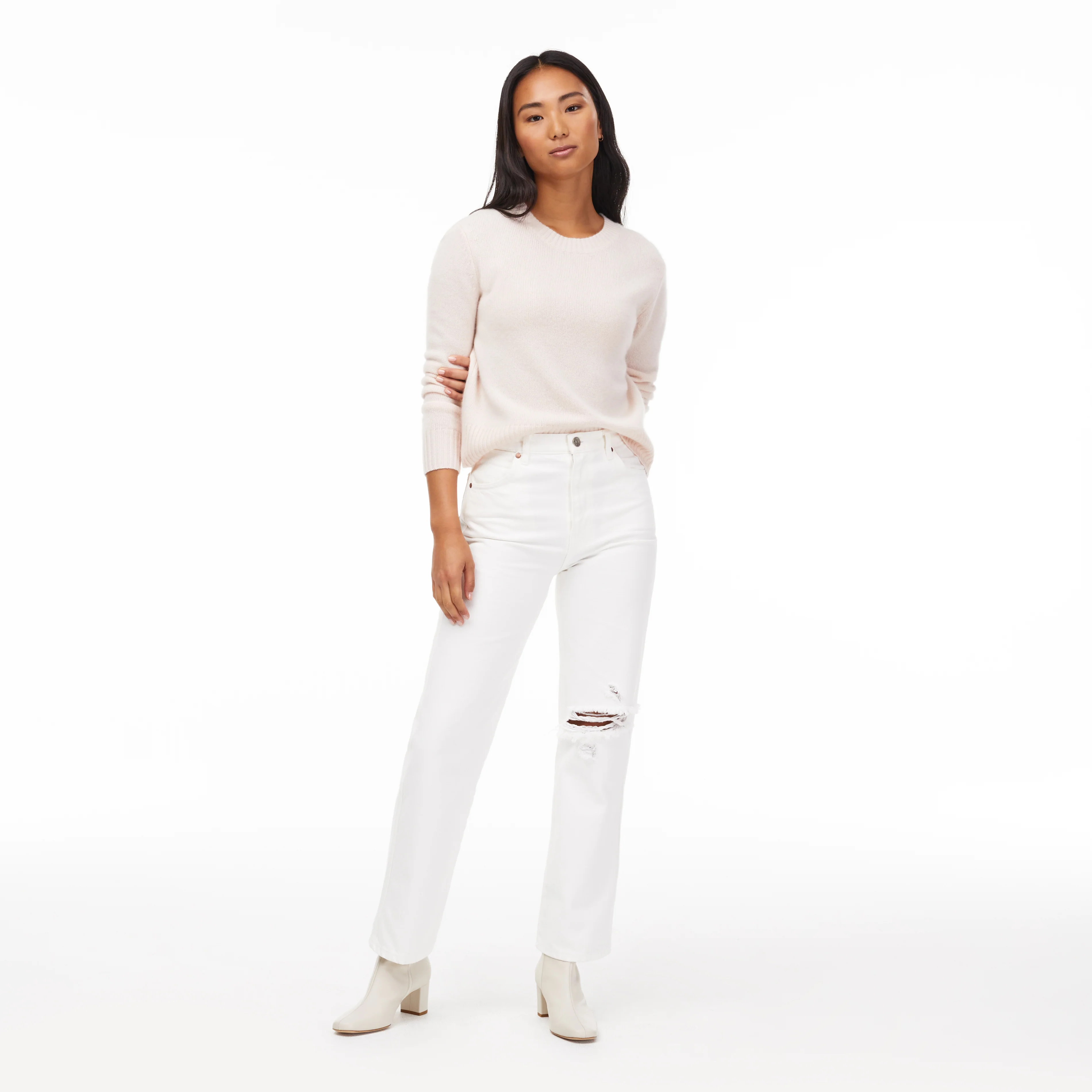 Mila Cashmere Boxy Crop Sweater