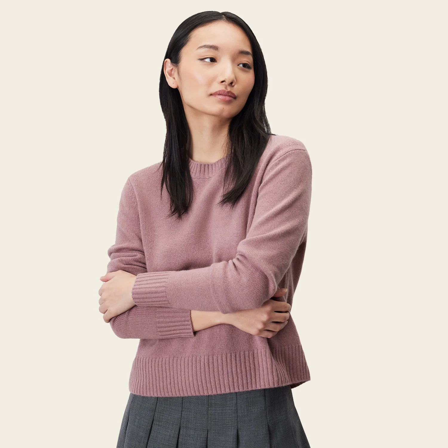 Mila Cashmere Boxy Crop Sweater