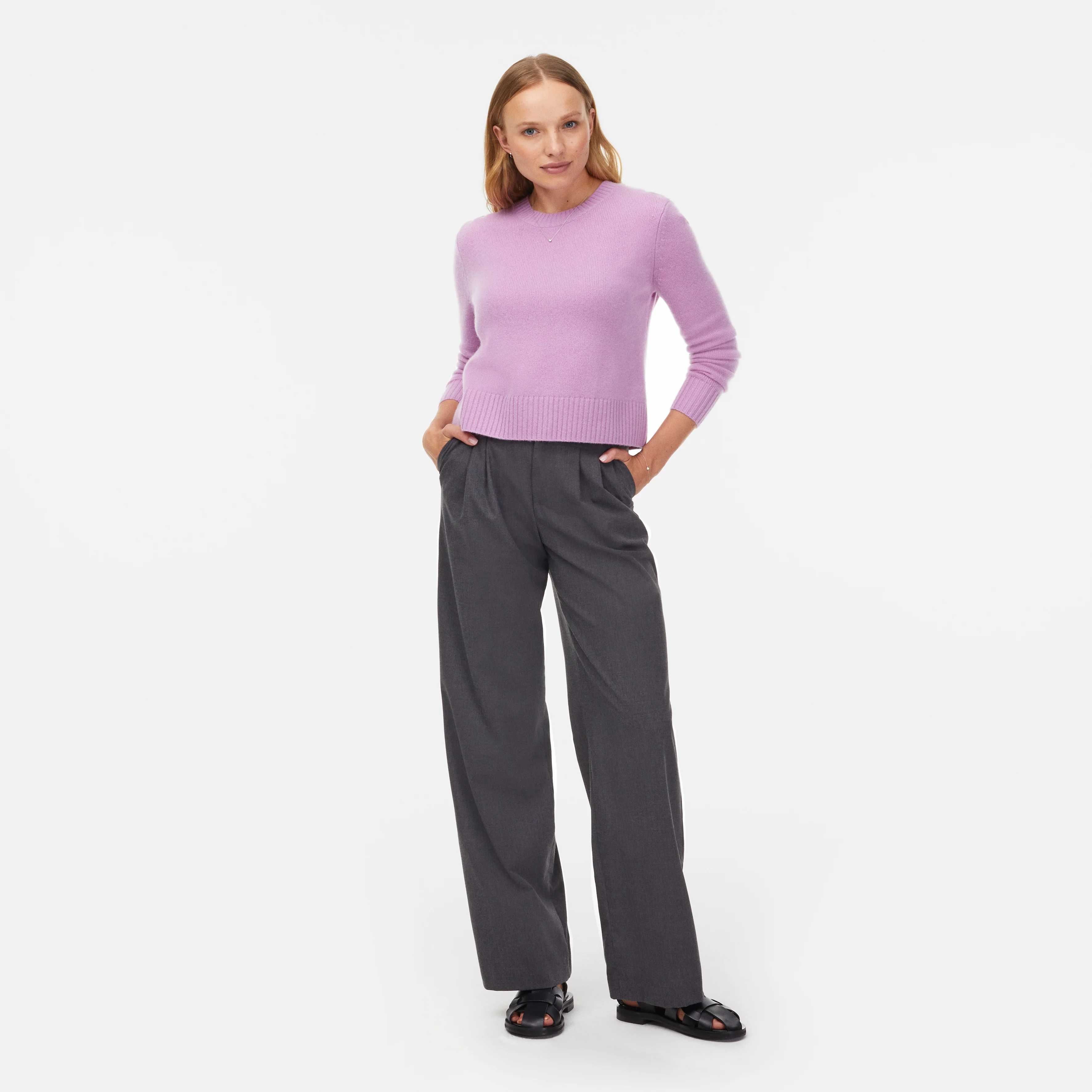 Mila Cashmere Boxy Crop Sweater