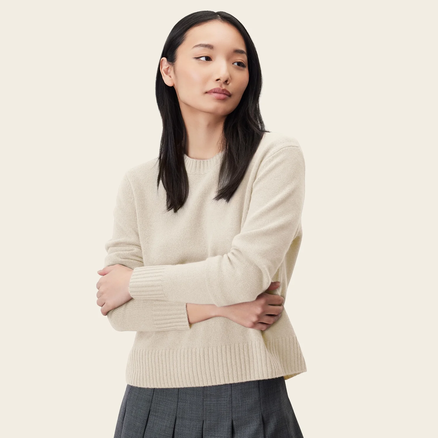 Mila Cashmere Boxy Crop Sweater