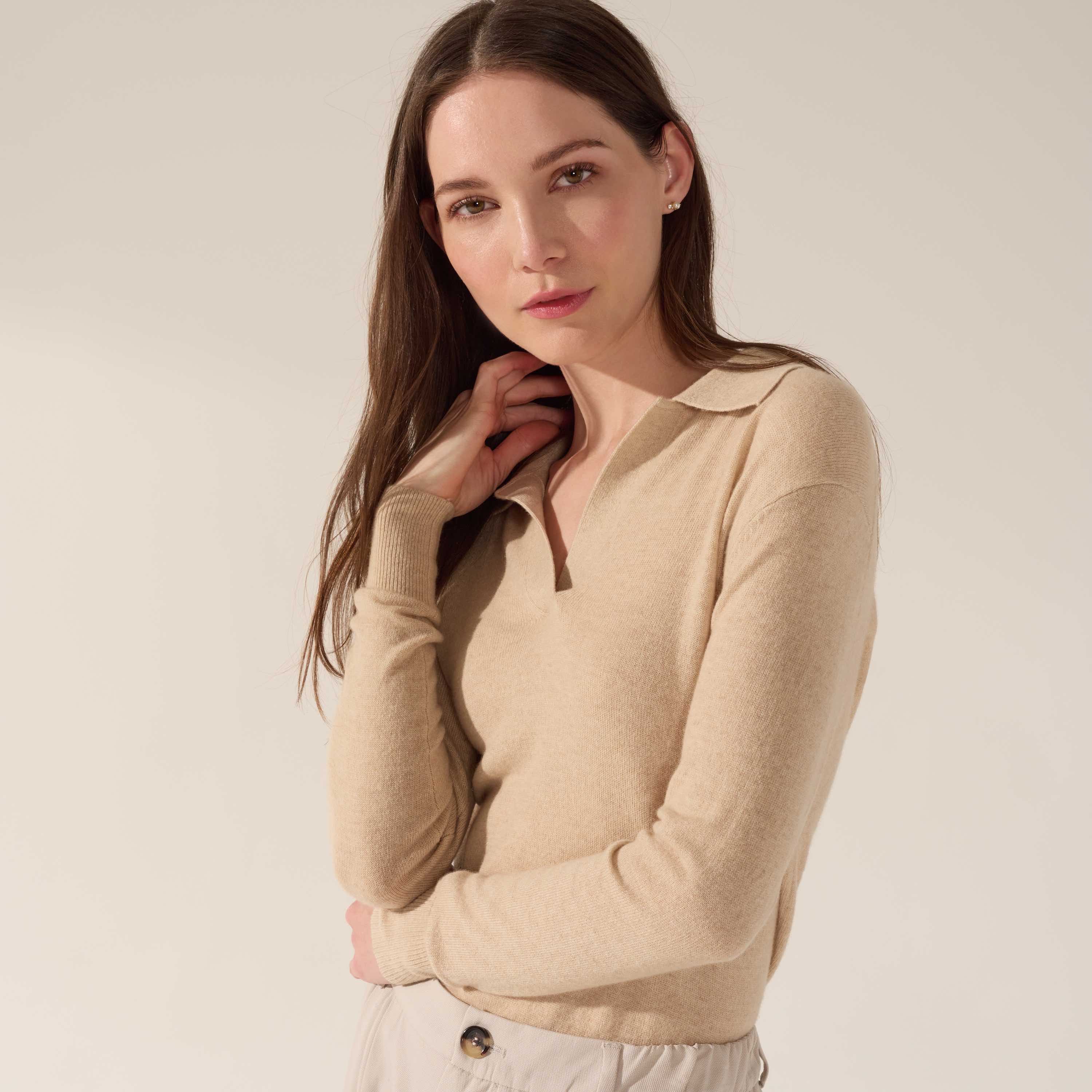 1060-camila-airy-cashmere-collared-sweater-1.jpg Camila Airy Cashmere Collared Sweater
