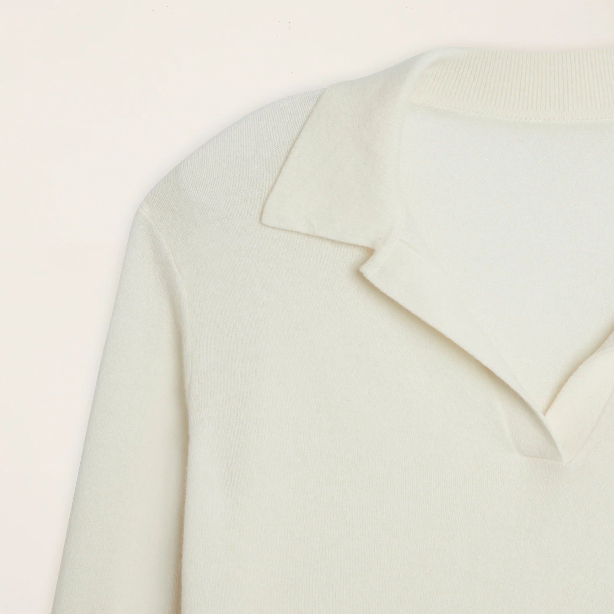 Camila Airy Cashmere Collared Sweater