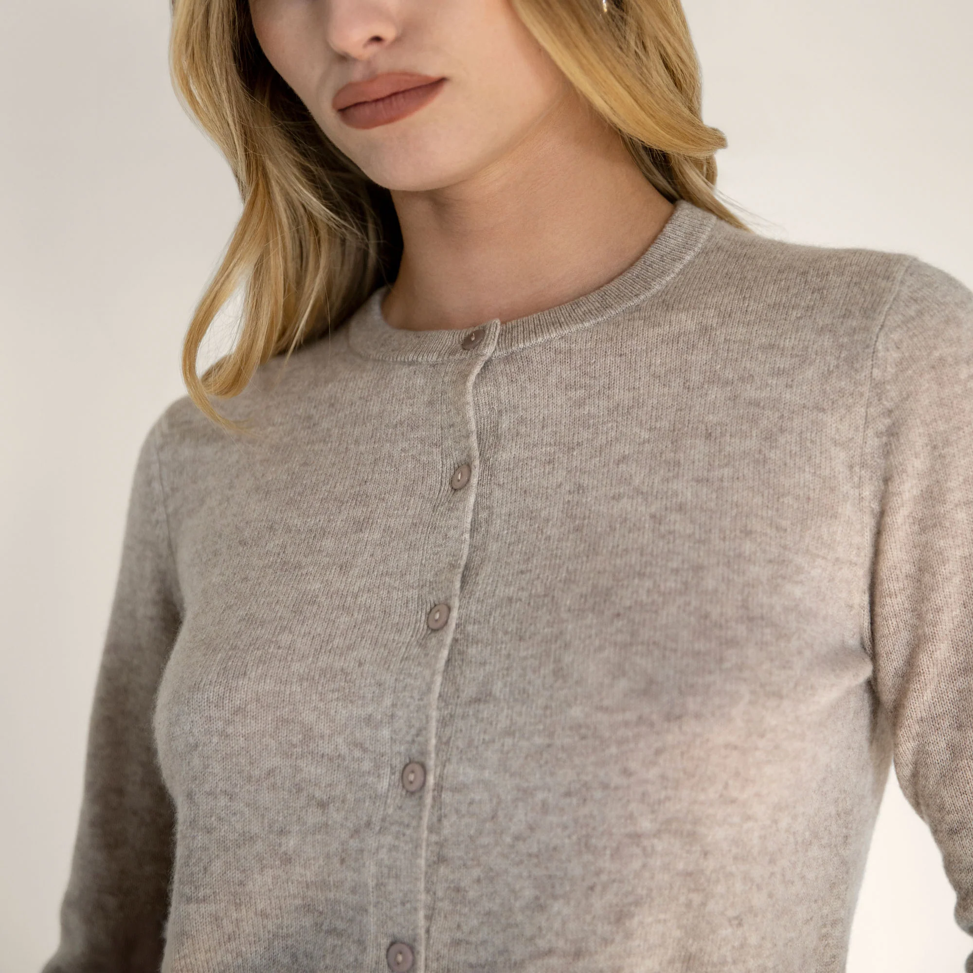 Sadie Cashmere Crew Cardigan