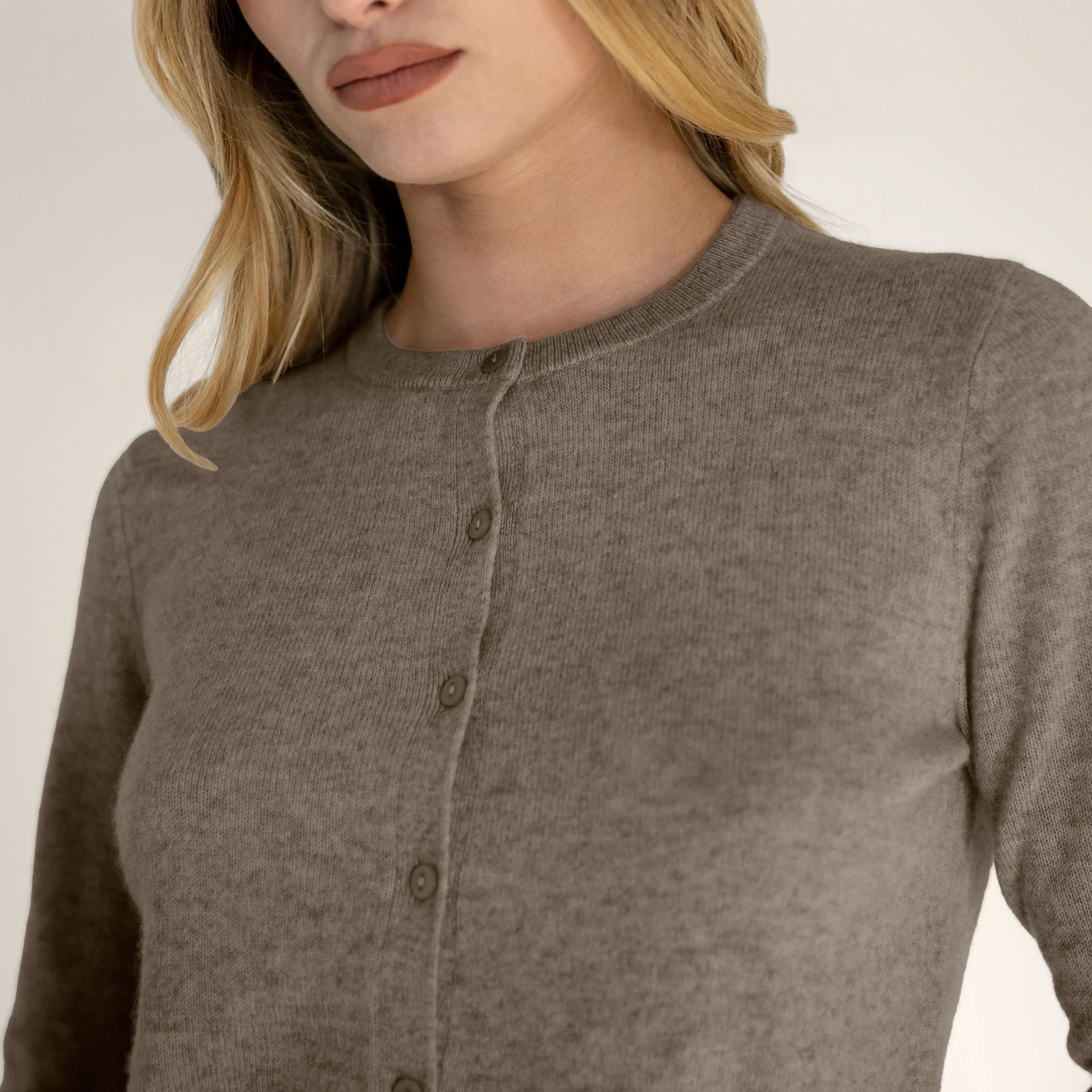 Sadie Cashmere Crew Cardigan
