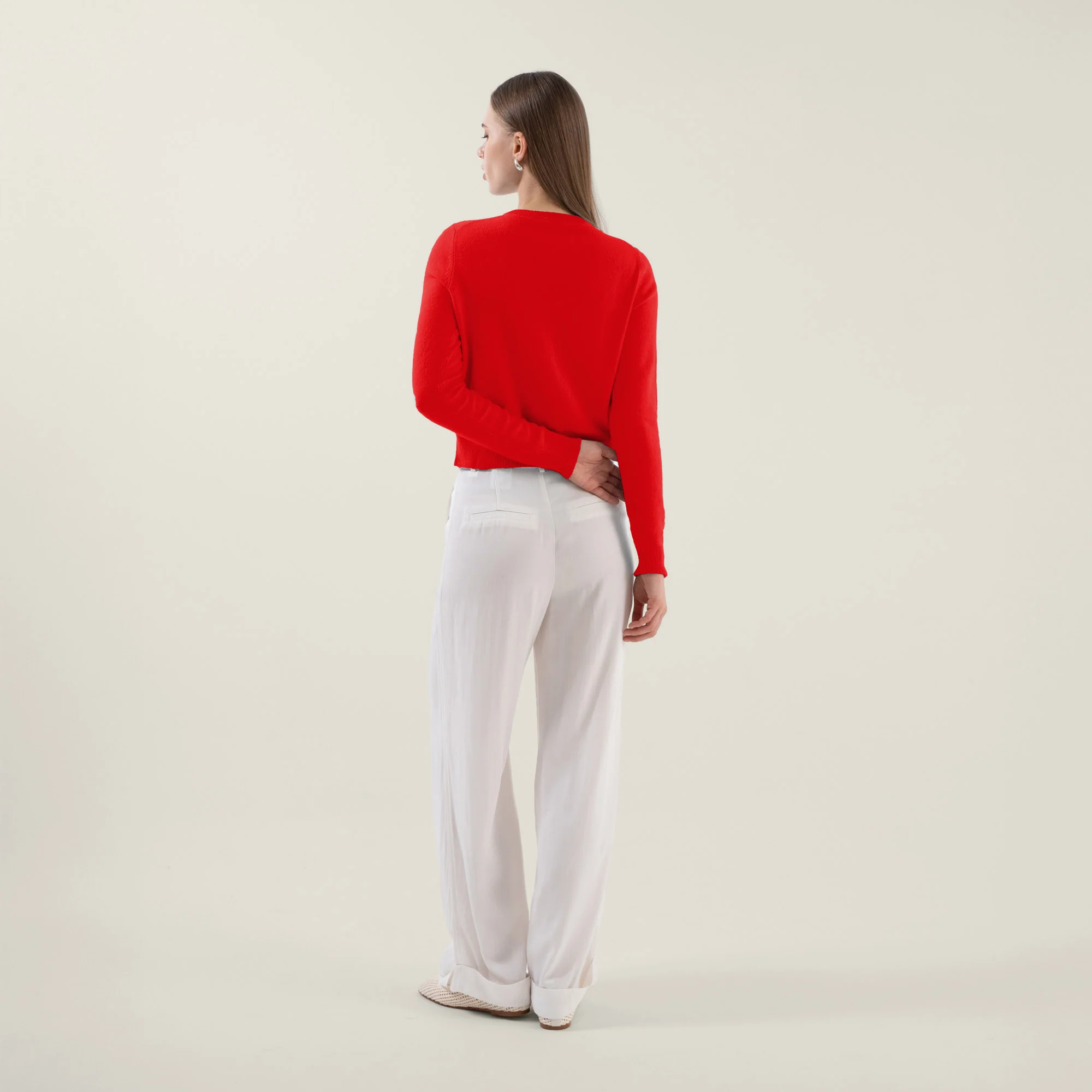 Sadie Cashmere Crew Cardigan