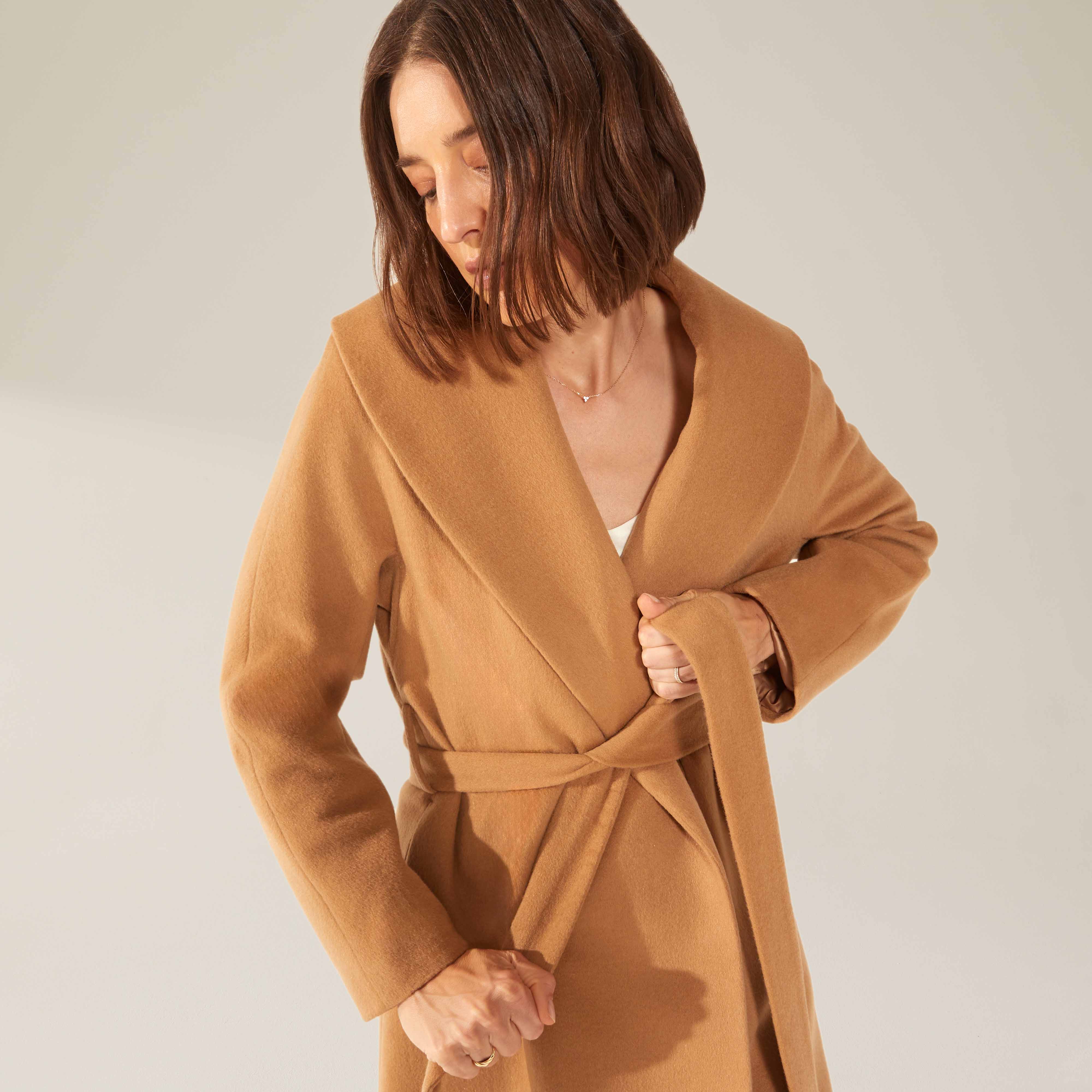 Brigette Cashmere-Wool Robe