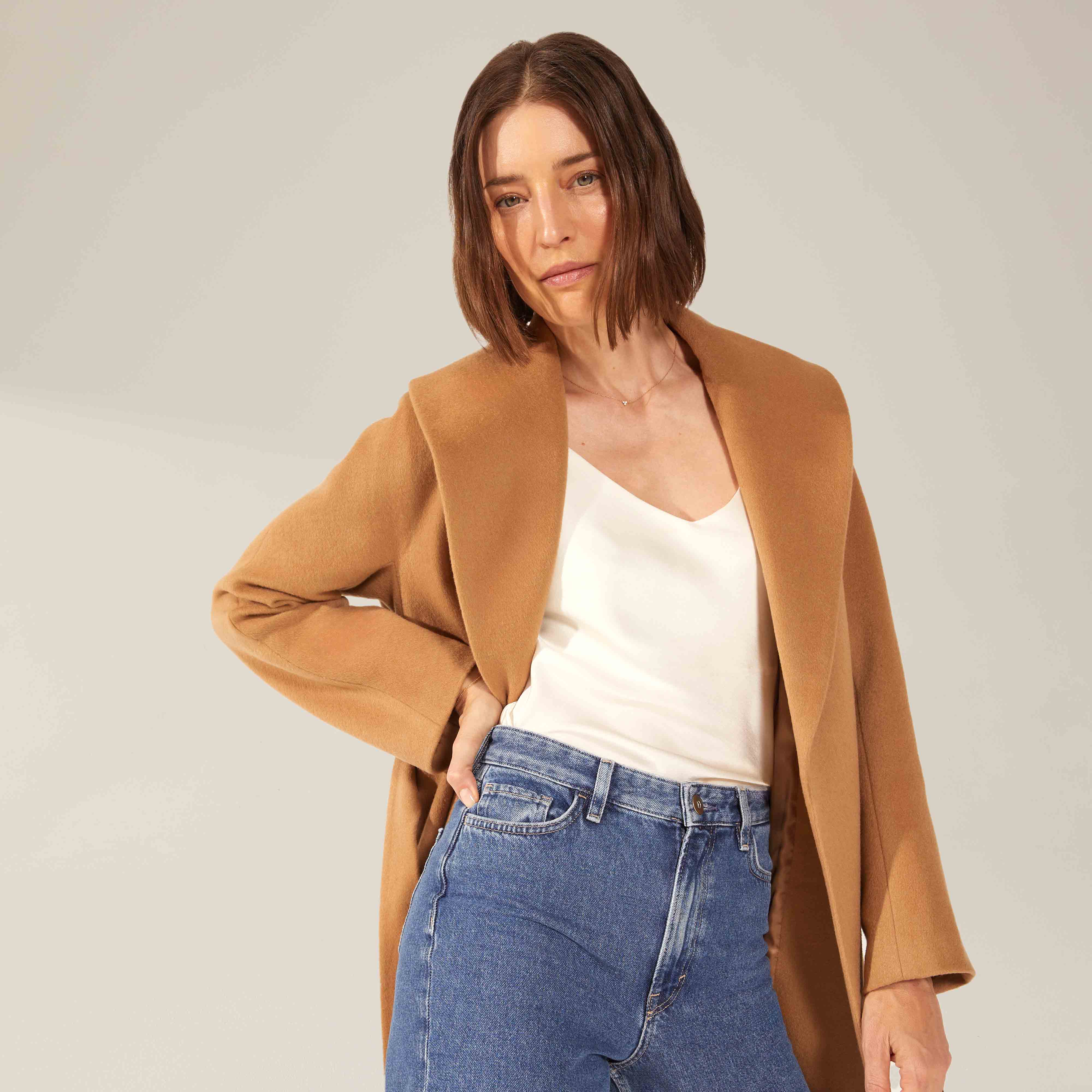 Brigette Cashmere-Wool Robe