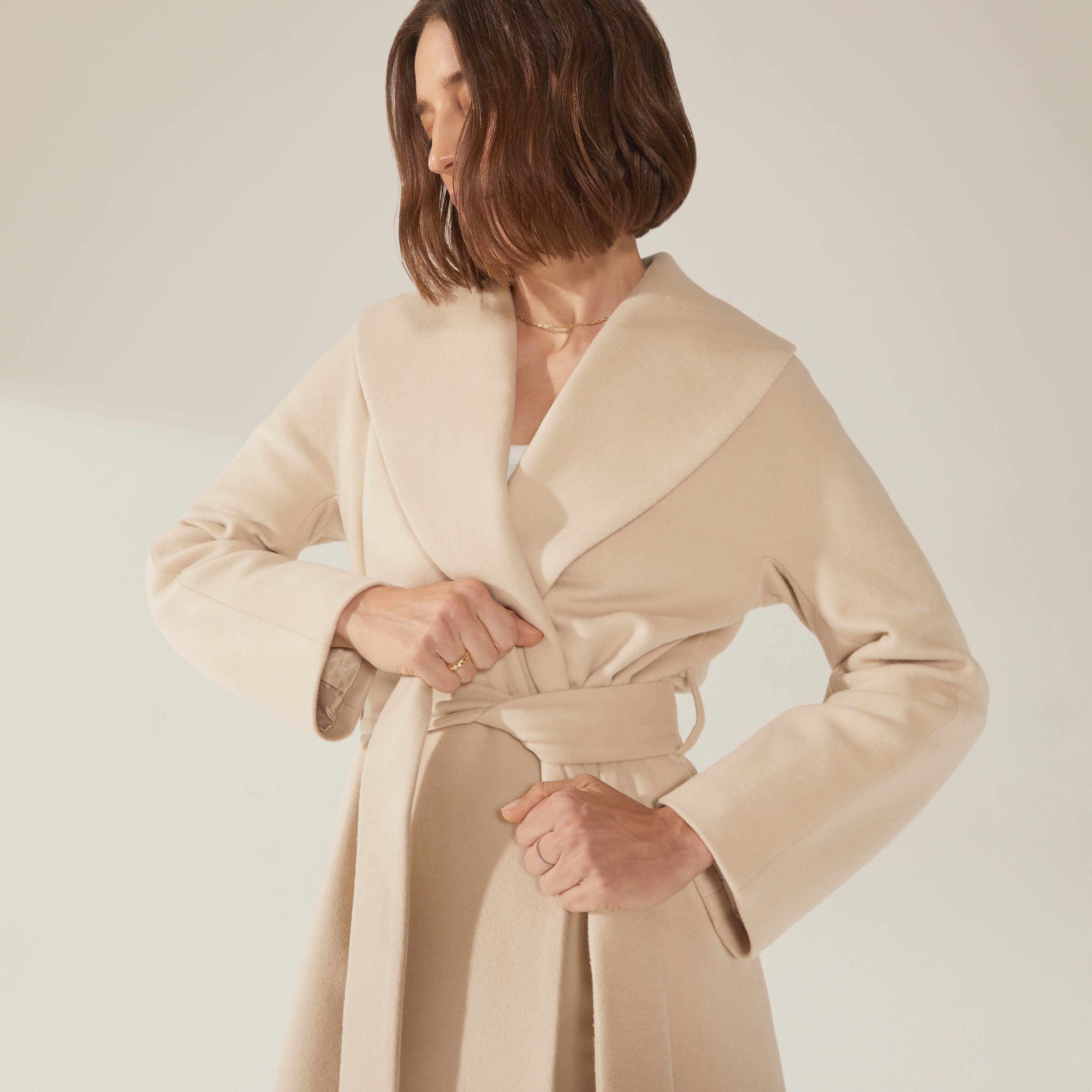Brigette Cashmere-Wool Robe