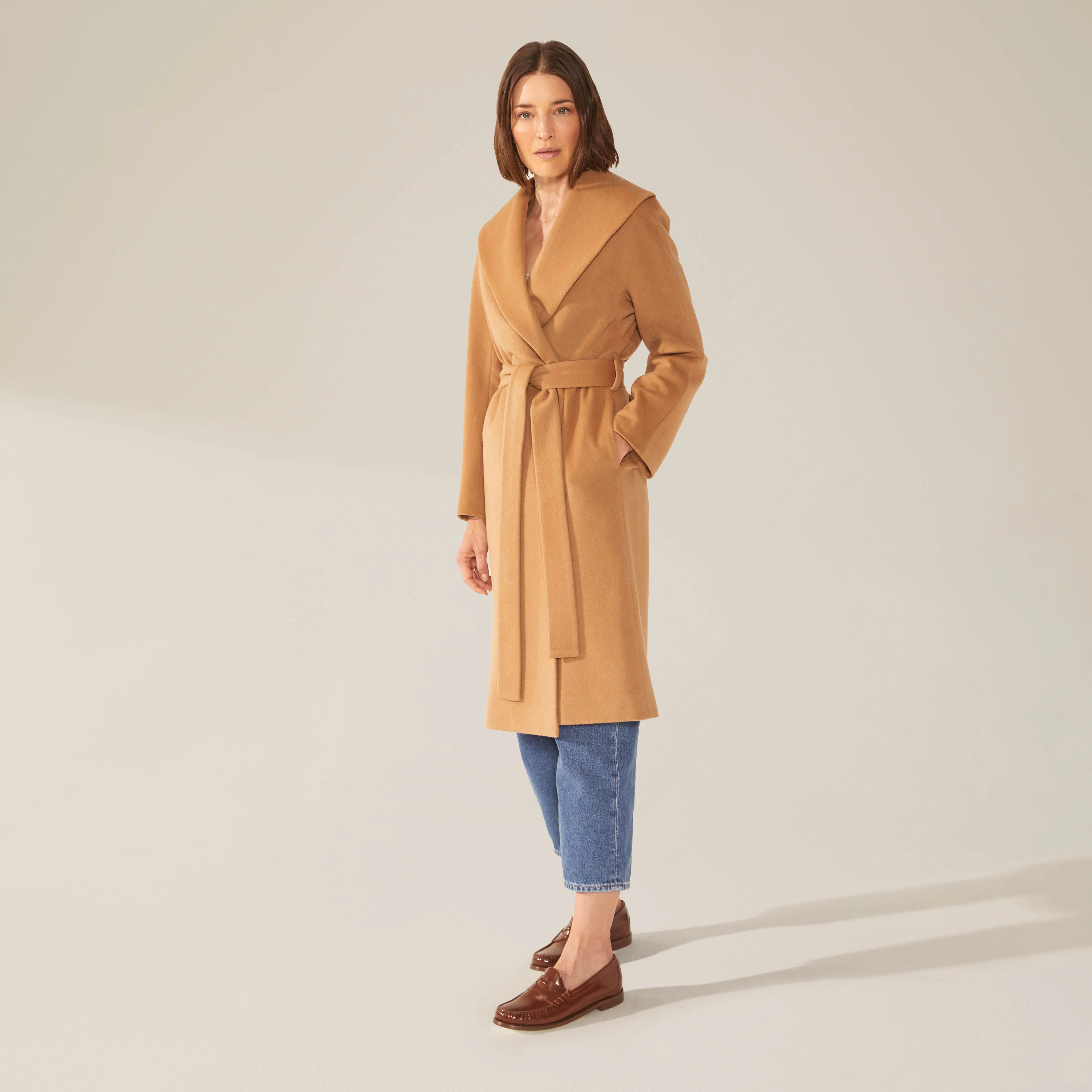Brigette Cashmere-Wool Robe