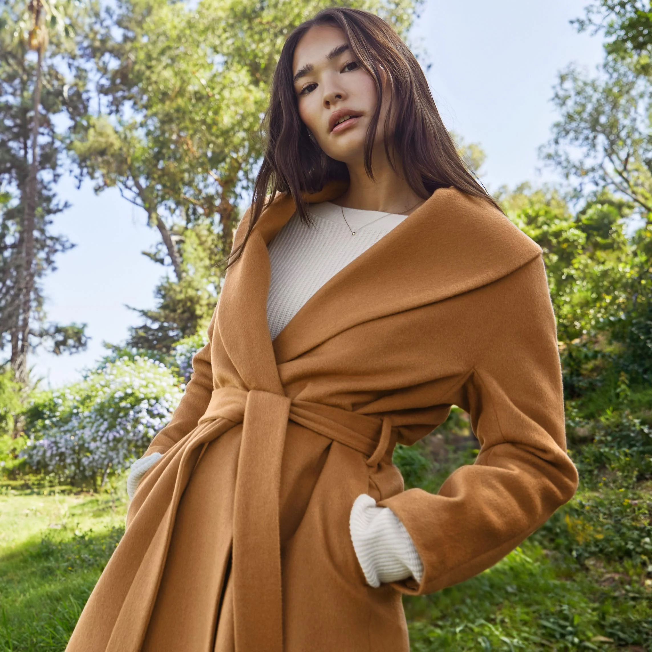 Brigette Cashmere-Wool Robe