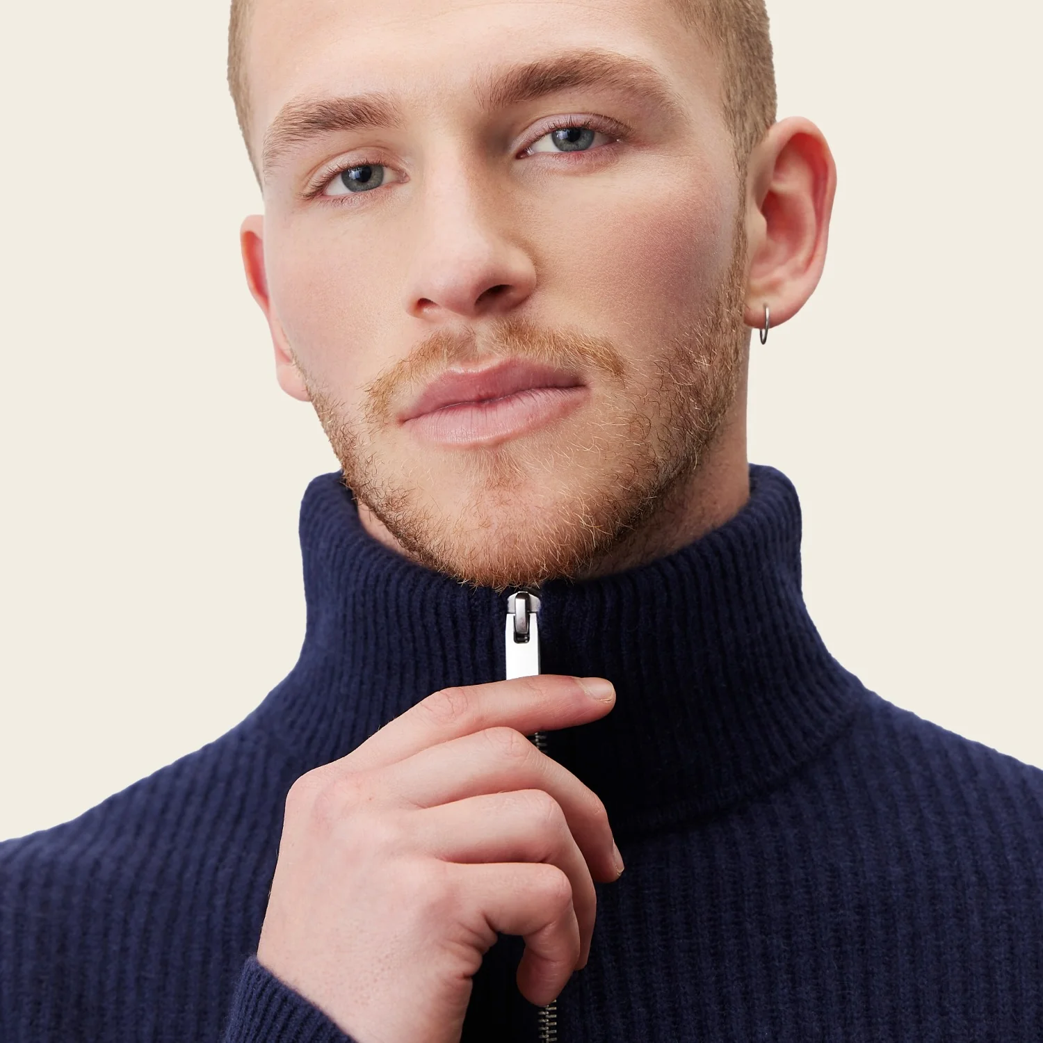 Shane Chunky Cashmere Quarter Zip Pullover