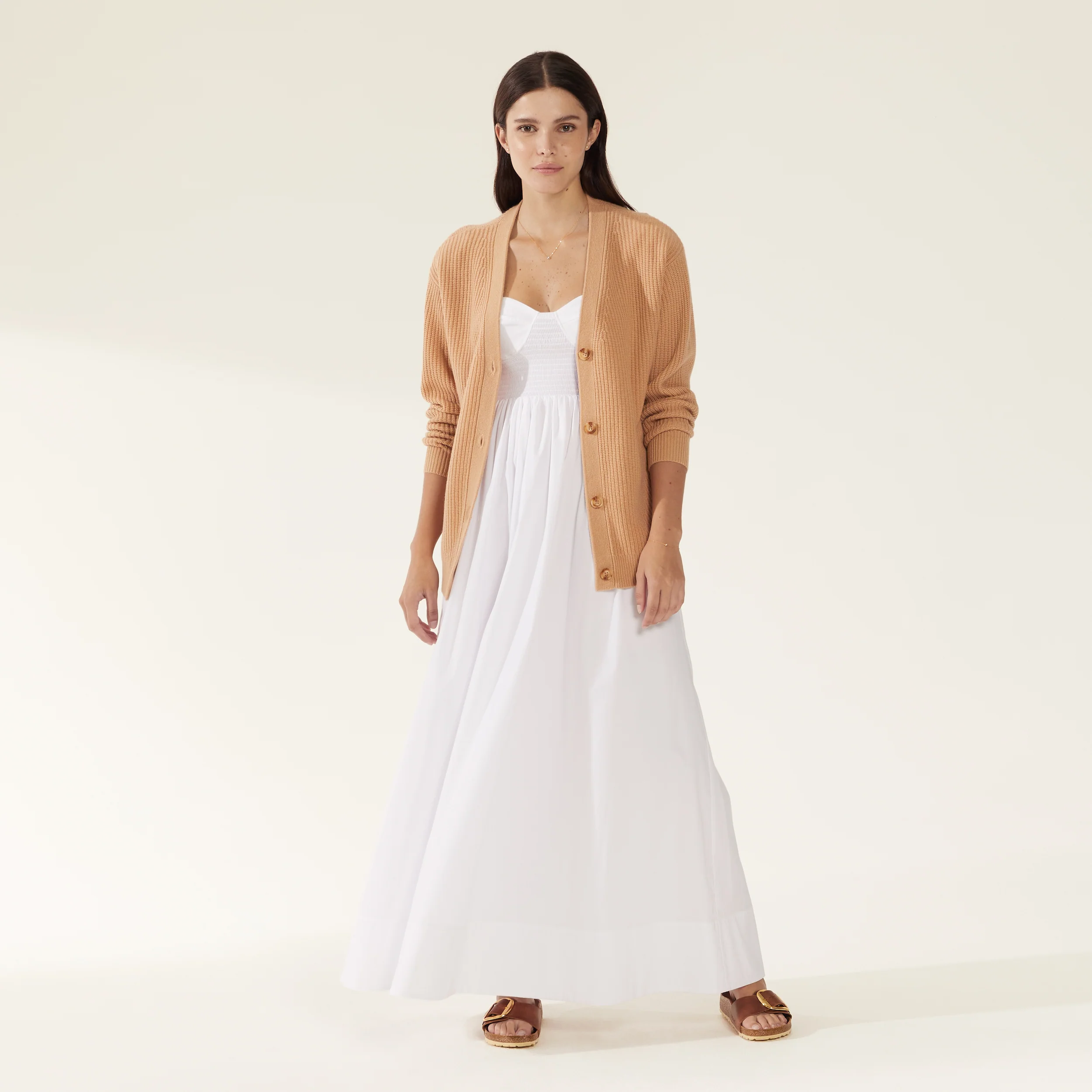 Billie Chunky Boyfriend Cashmere Cardigan