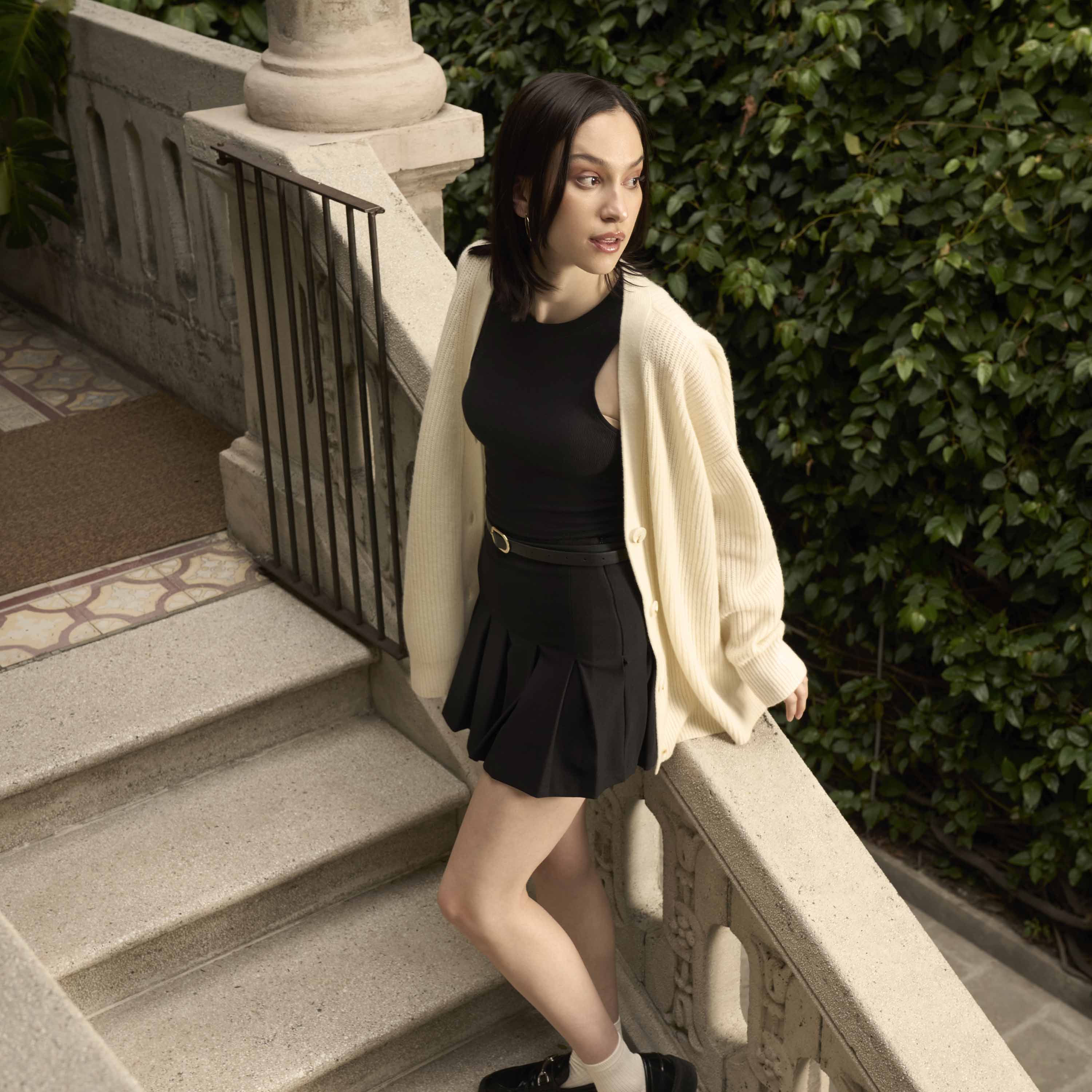 Billie Chunky Boyfriend Cashmere Cardigan