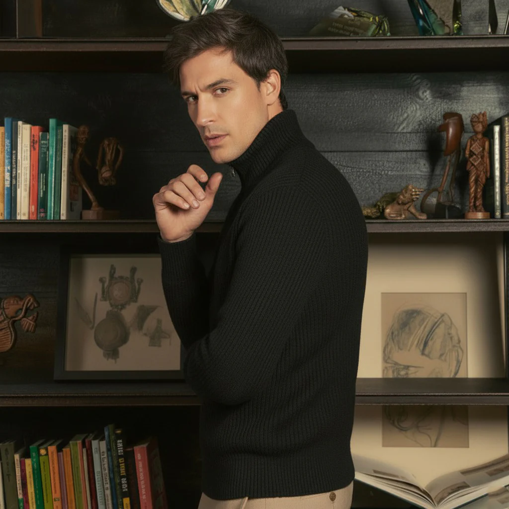 Shane Cashmere Quarter Zip Pullover