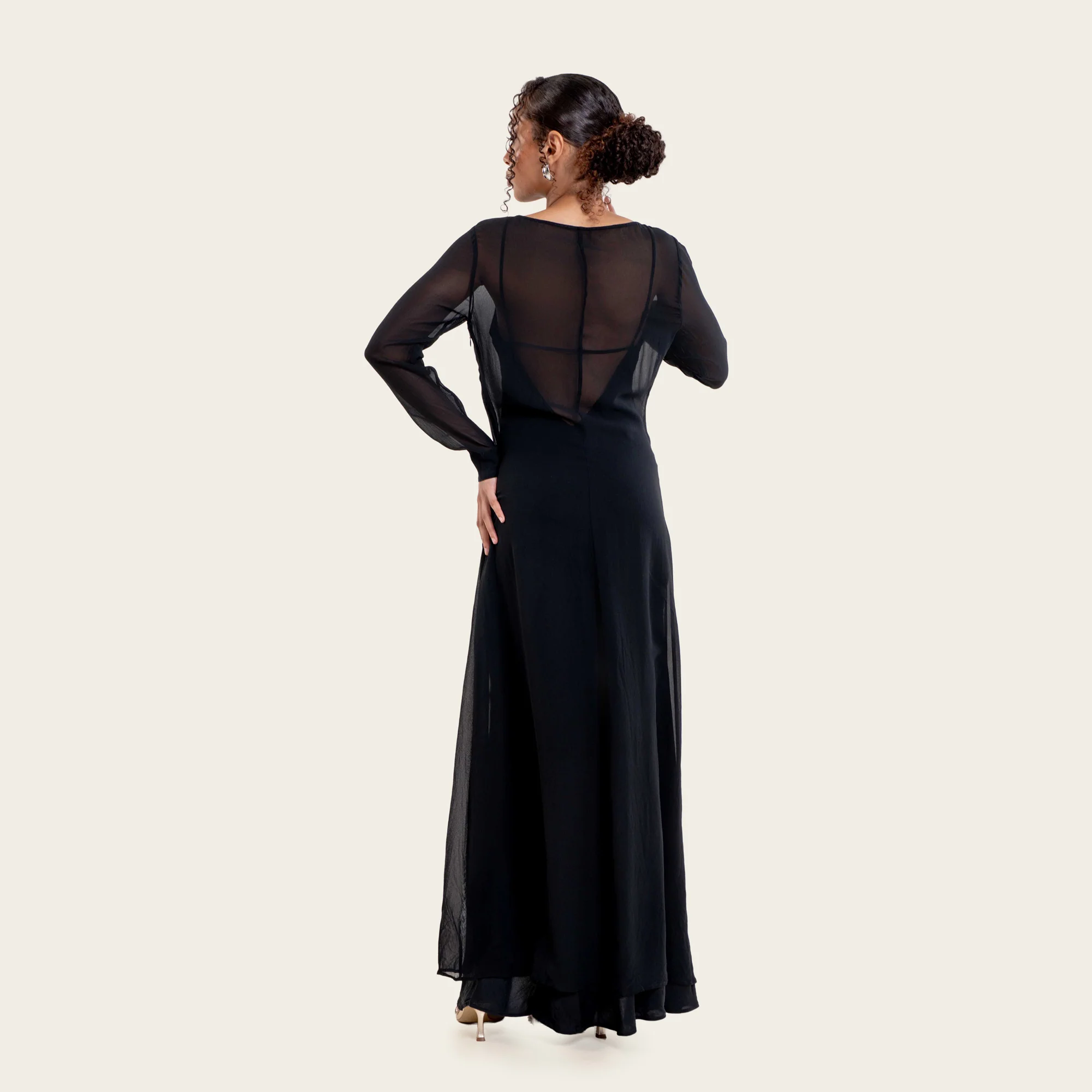 Monroe Silk Maxi Dress Set (2-Piece)