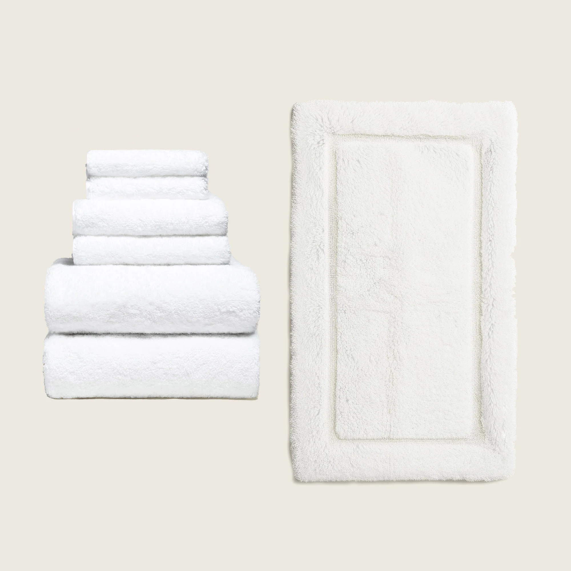 Ultraplush Australian Cotton Bath Towel & Mat Set