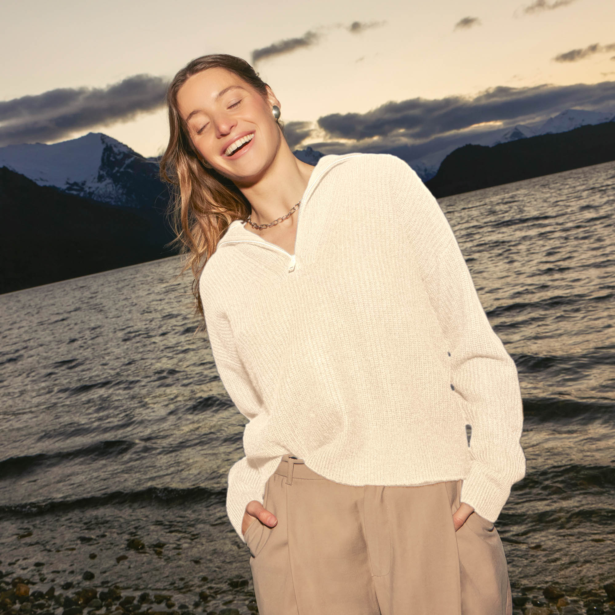 996-sophia-chunky-cashmere-quarter-zip-pullover-1.jpg Sophia Chunky Cashmere Quarter Zip Pullover